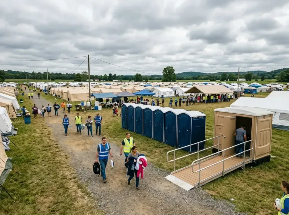 disaster-relief-camp-restrooms-010 — frequently asked questions, Dumpster & Portable Bathrooms Rental in Independence, MO